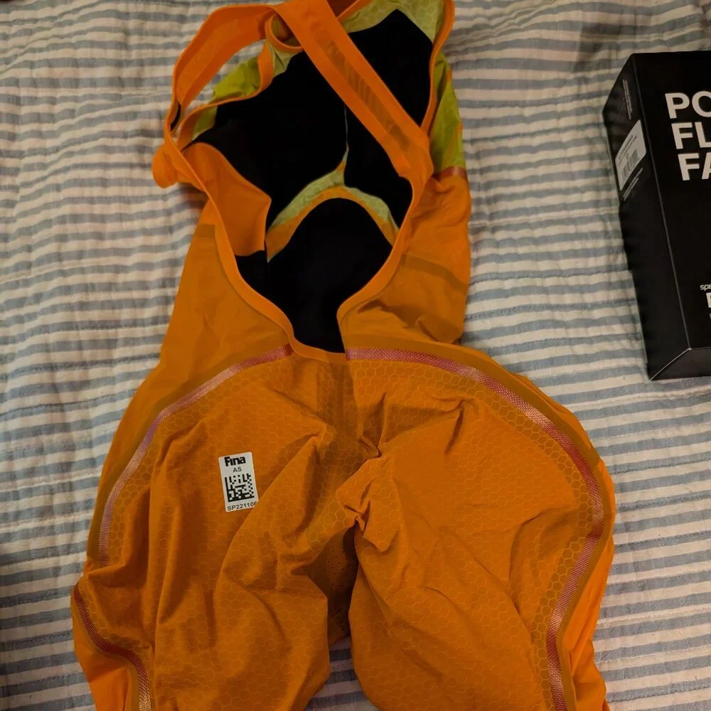 Speedo Pure Intent Size 22 Open Back Sonic Scorch NWT - Picture 2 of 6